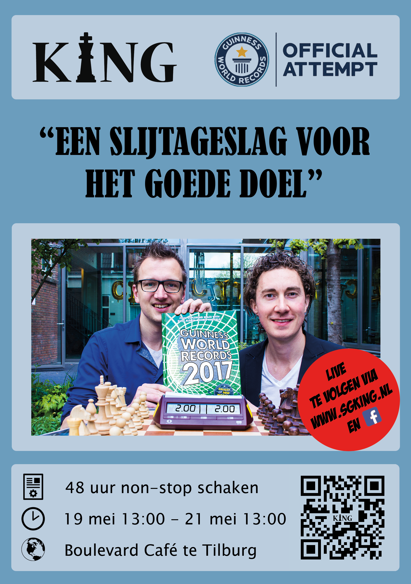 SG KiNG organiseert recordpoging voor het goede doel SG KiNG organiseert recordpoging voor het goede doel
